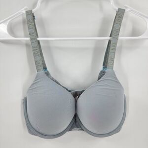 Victoria's Secret tshirt push up full coverage bra blue 32D